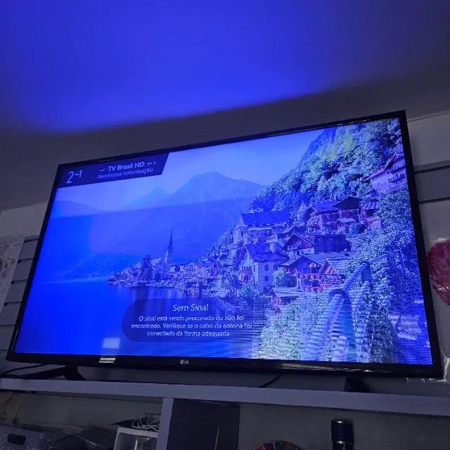 smart tv 4k lg 49uh6100 com defeito - Foto 4