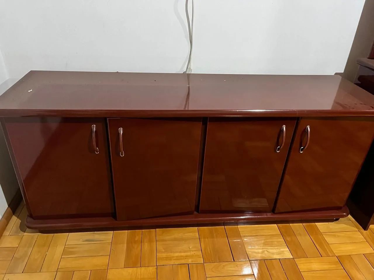 Estante para sala bordô com mesa de centro - Foto 2