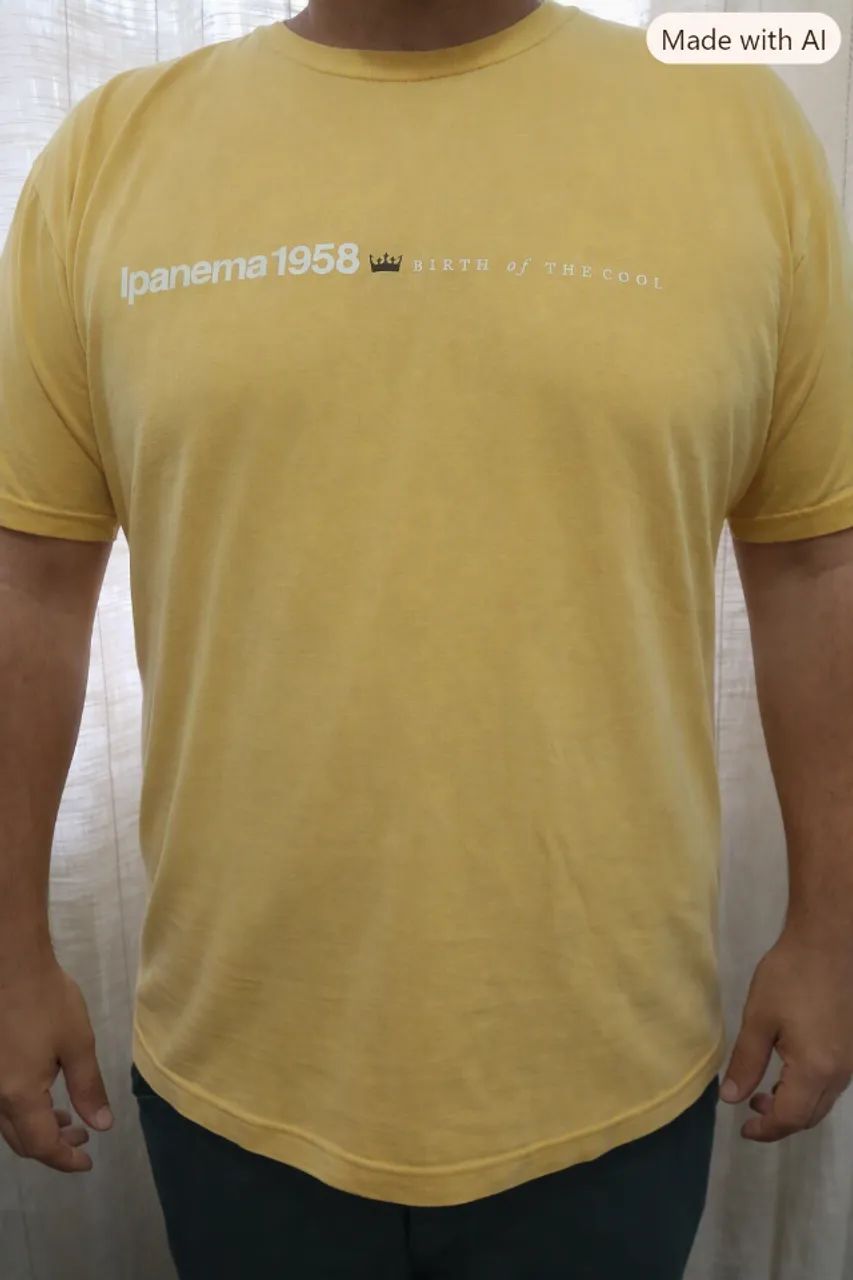 CAMISA OSLKEN - AMARELA