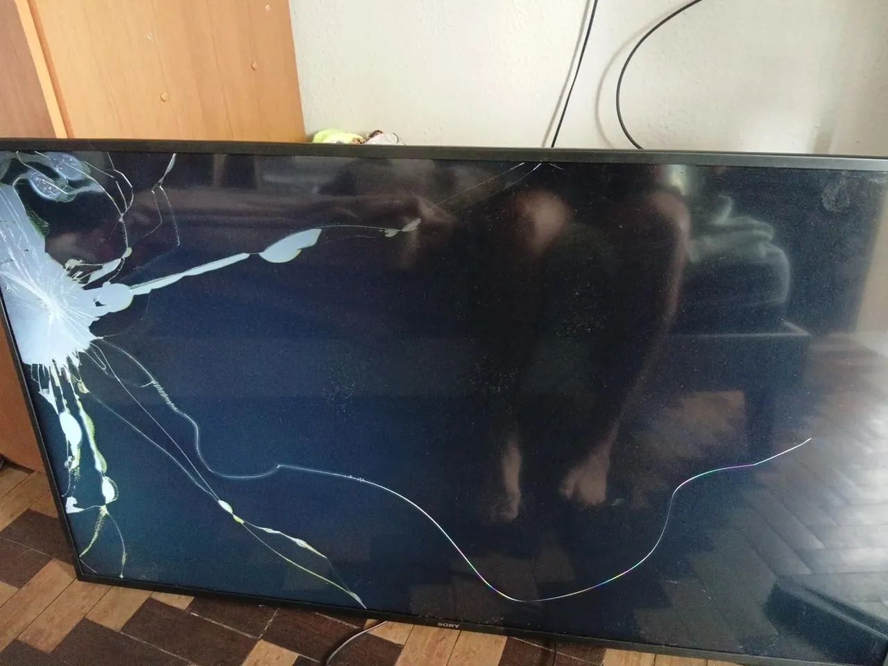 Sony 55" 4K KD-55X705G TELA COM DEFEITO