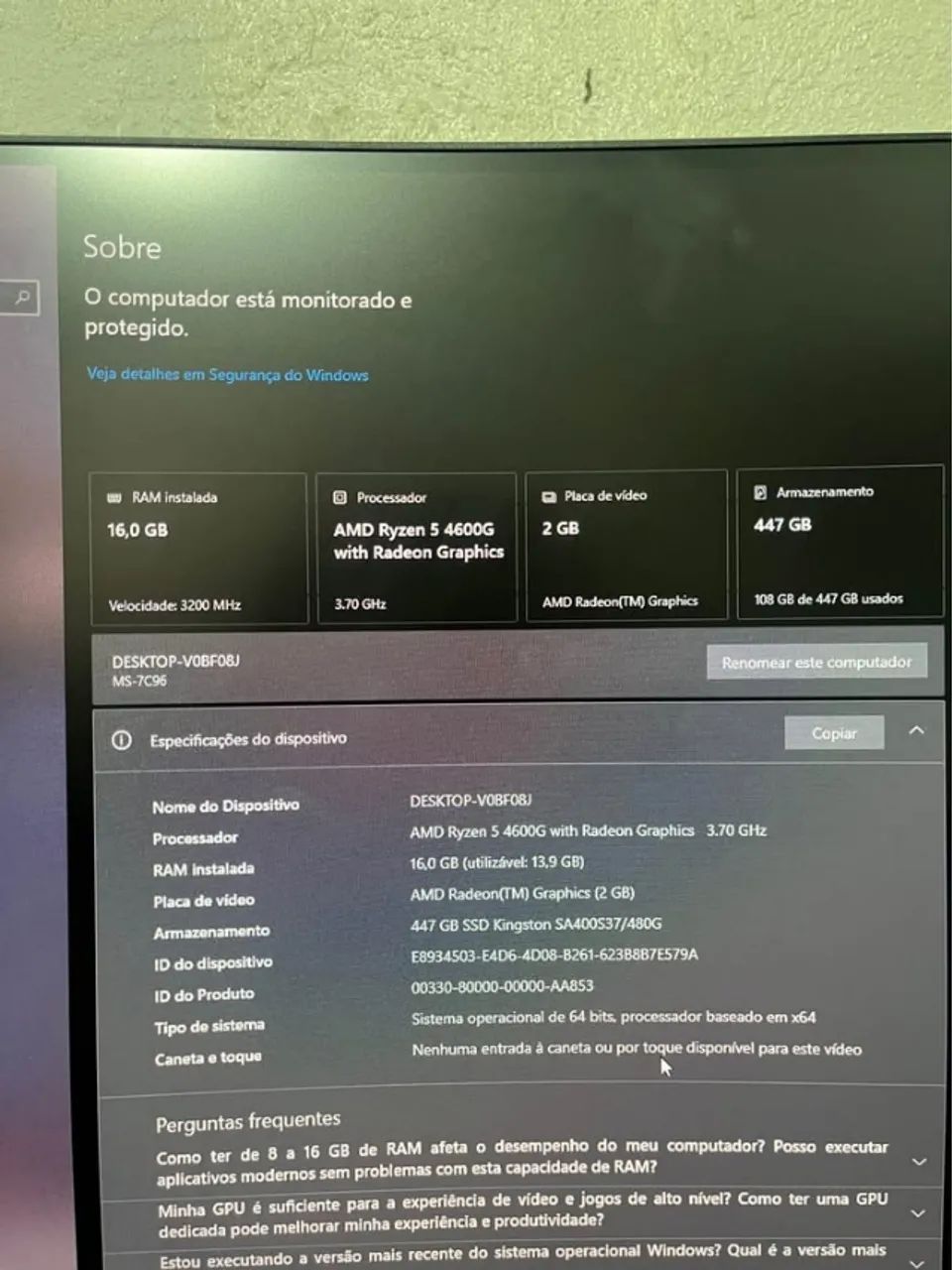  Pc gamer Ryzen 5 4600g - Foto 5