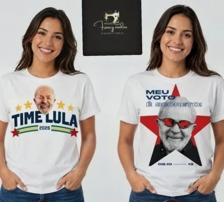 camisas Lula ou Flávio bolsonaro<br> - Foto 2