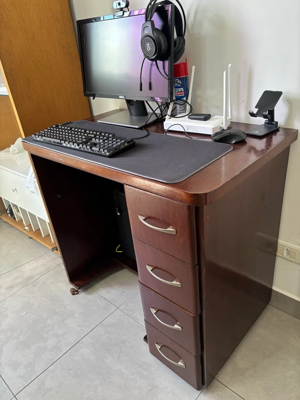 Mesa de escritório em madeira - Foto 3