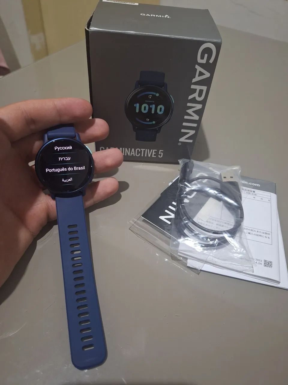 RELÓGIO GARMIN VIVOACTIVE 5 - AZUL MARINHO - Foto 4