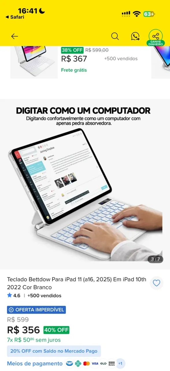 Magic Keyboard Branco - Foto 2