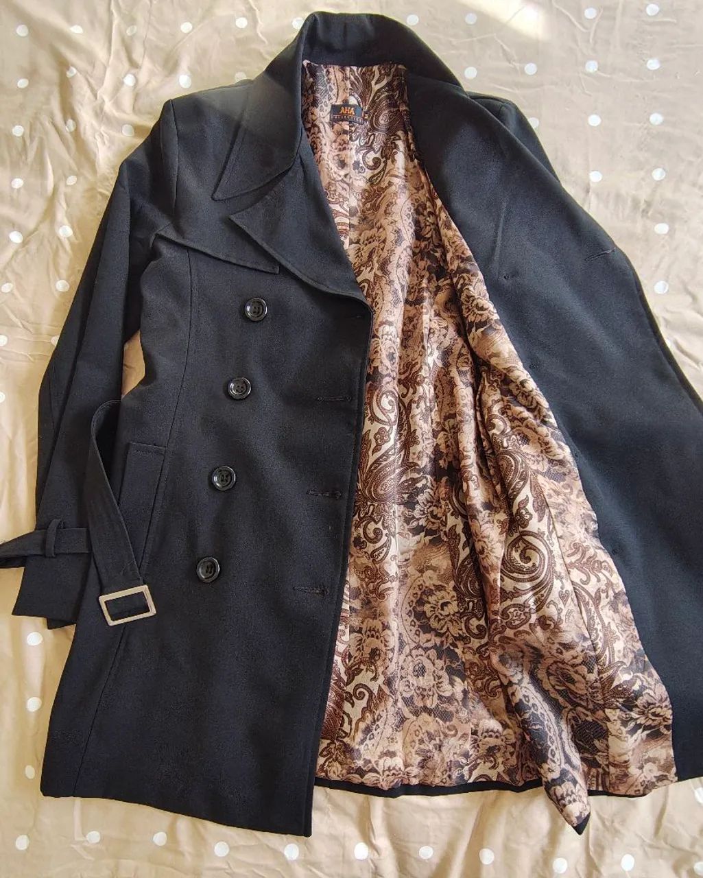 Trench coat preto M - Foto 3