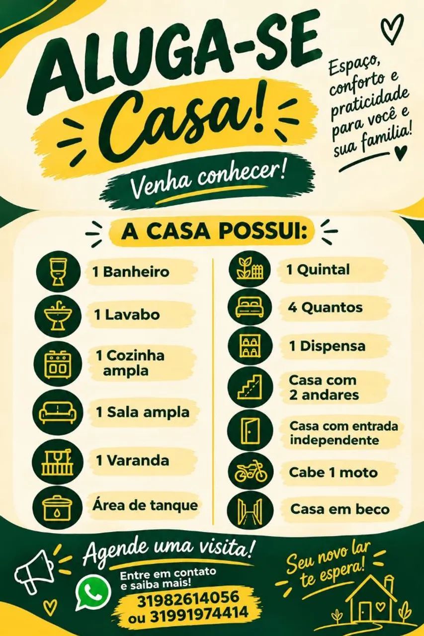 Alugo casa