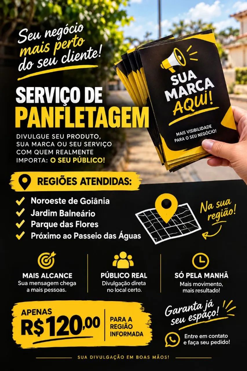 Panfletagem, divulgação, captação 
