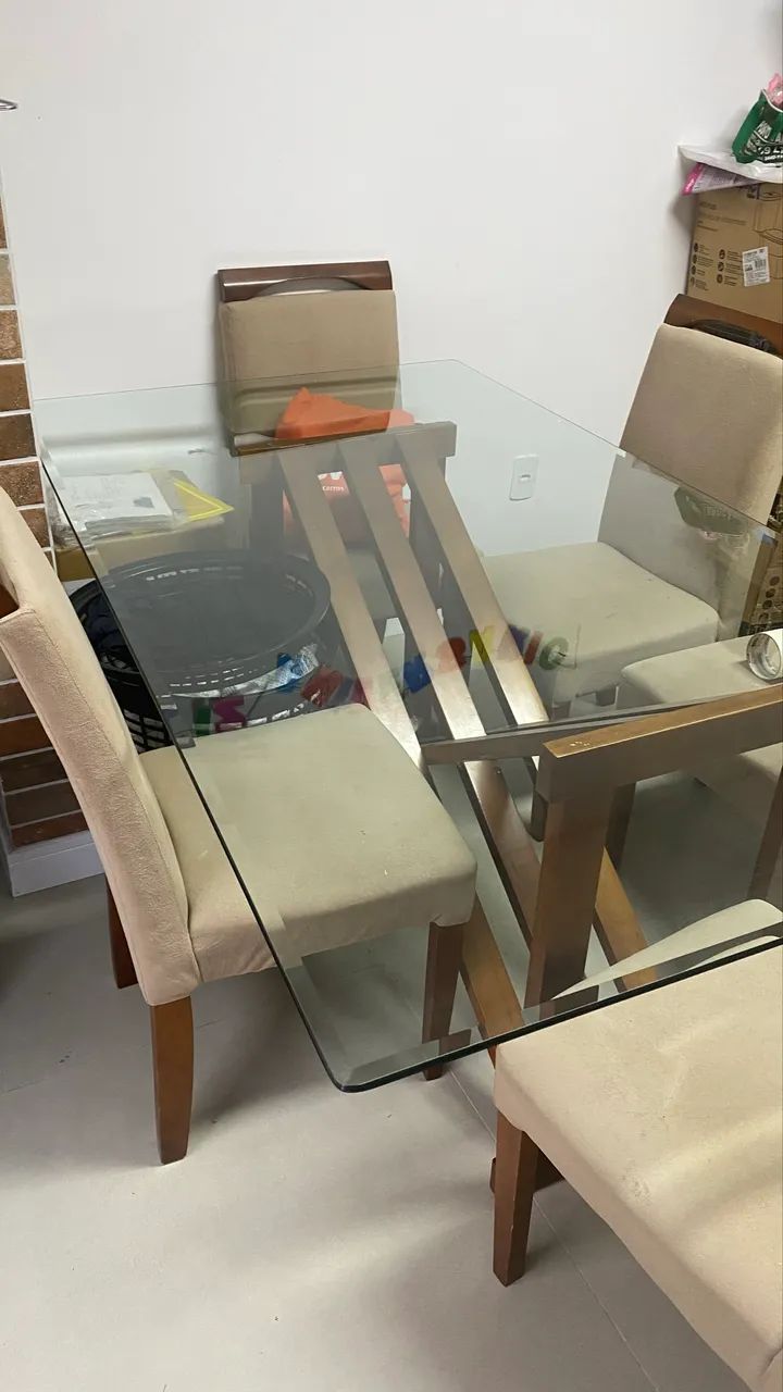 Mesa de jantar de vidro  - Foto 2
