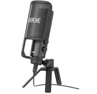 Microfone Gravação Rode Ntusb+ Profissional Streaming, Preto