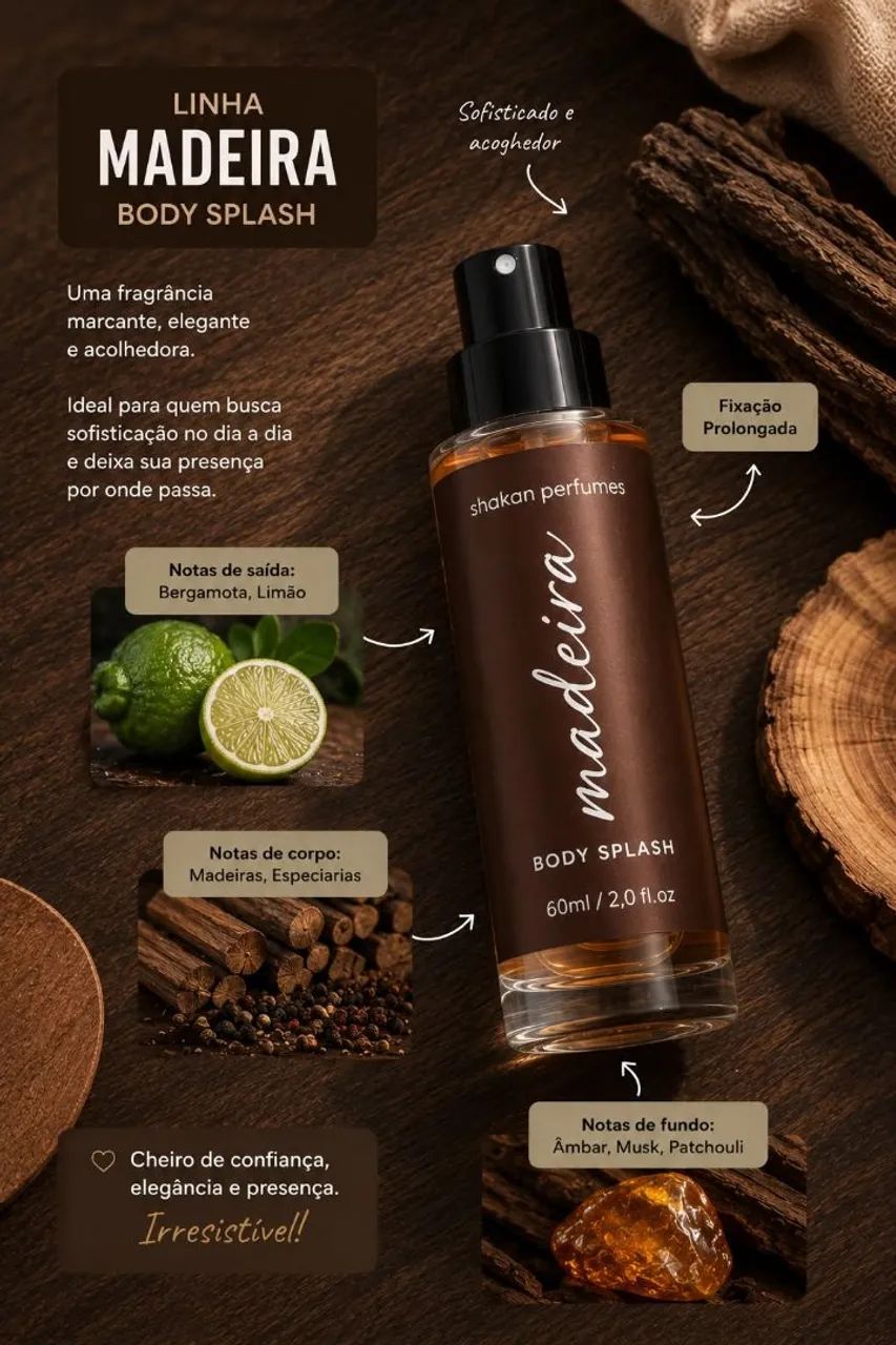 Perfume Body Splash- Madeira