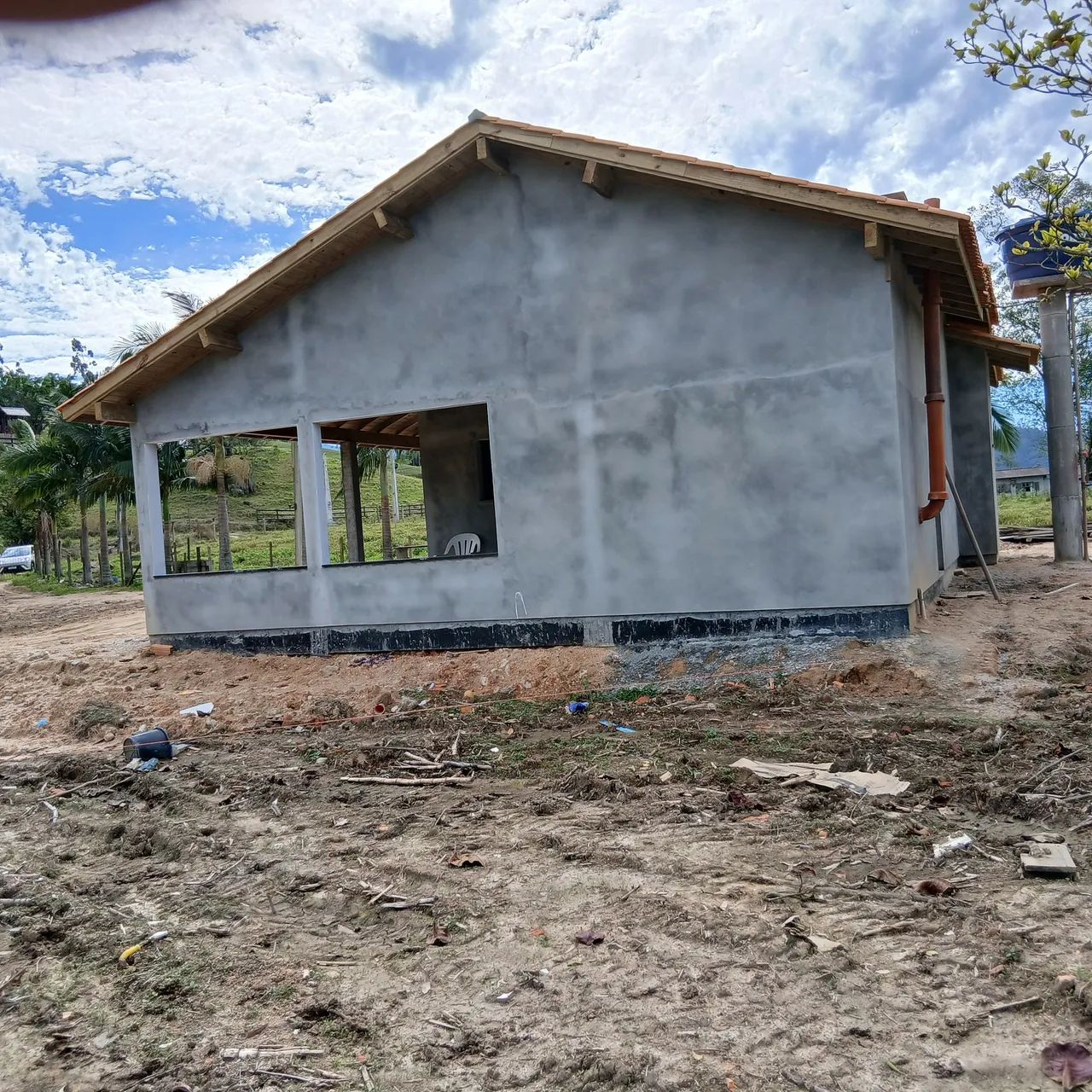 Vendo casa de alvenaria ainda não concluída, terreno 1000m2 - Foto 2