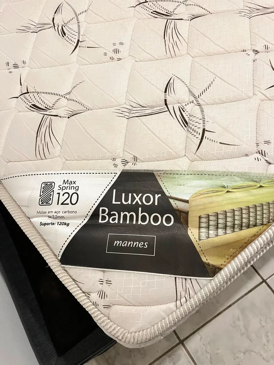 Cama Box Baú + Colchão Luxor Bamboo Solteiro - Foto 4