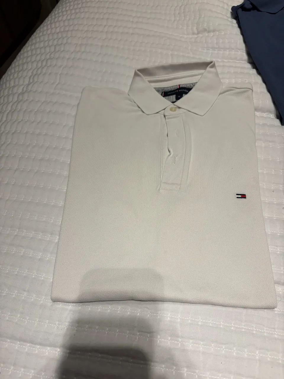 Polo Tommy Hilfiger slim fit branca  - Foto 2