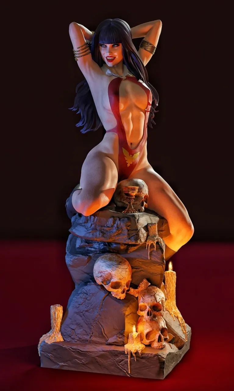 Figure colecionável vampirella 35cm