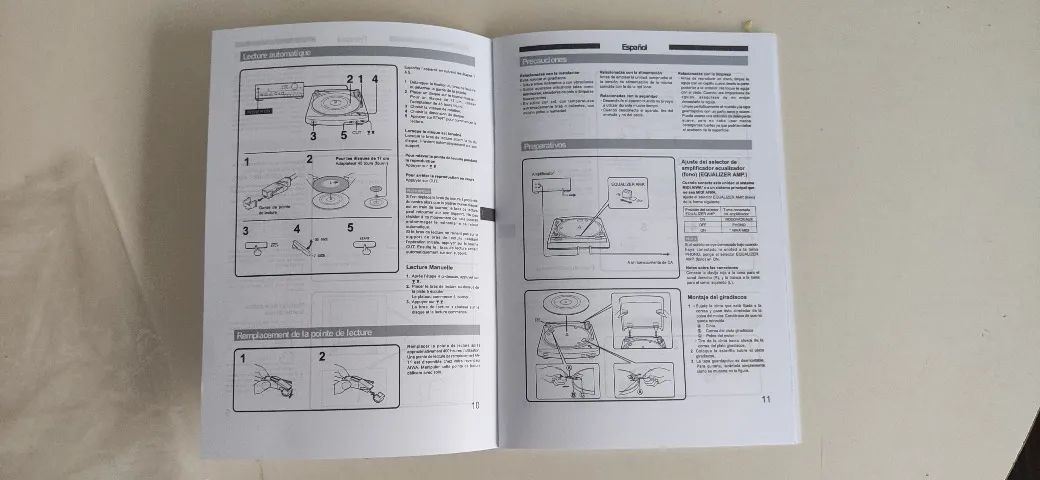 Manual De Instruções Toca Disco Aiwa Px-e850 9 Idiomas - Foto 3