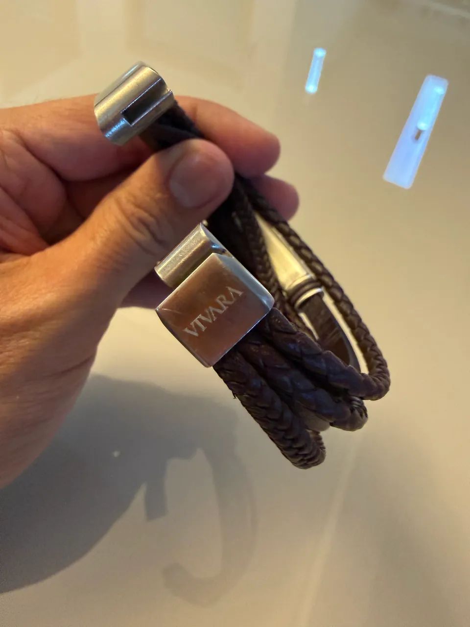 Pulseira Masculino Vivara Couro - Foto 2