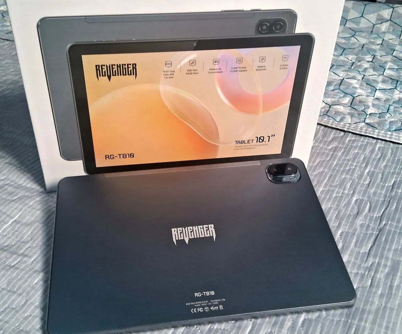 tablet Revenger RG-TB10 de 10,1 polegadas com acabamento grafite - Foto 3