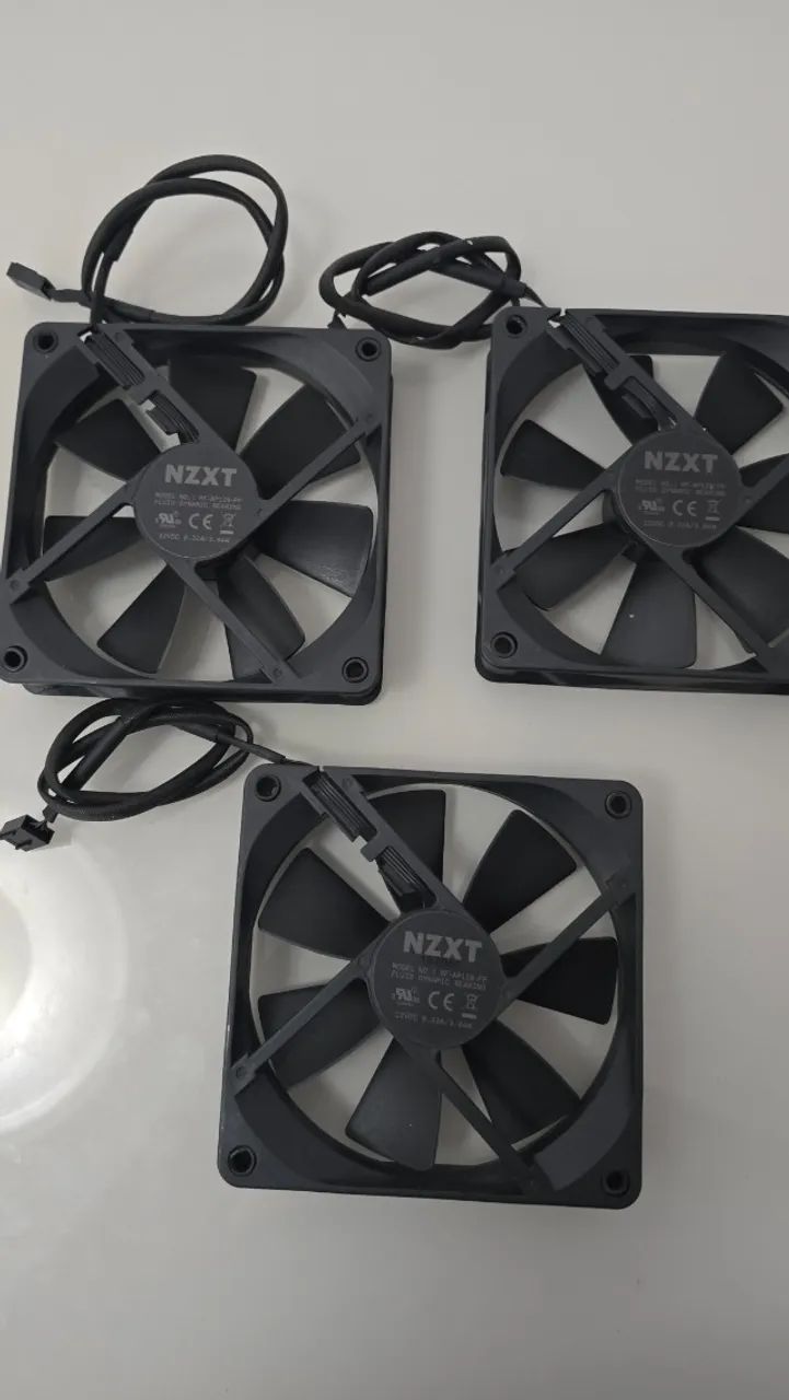 Kit 3 Fan Nzxt 120mm Usado - Foto 3