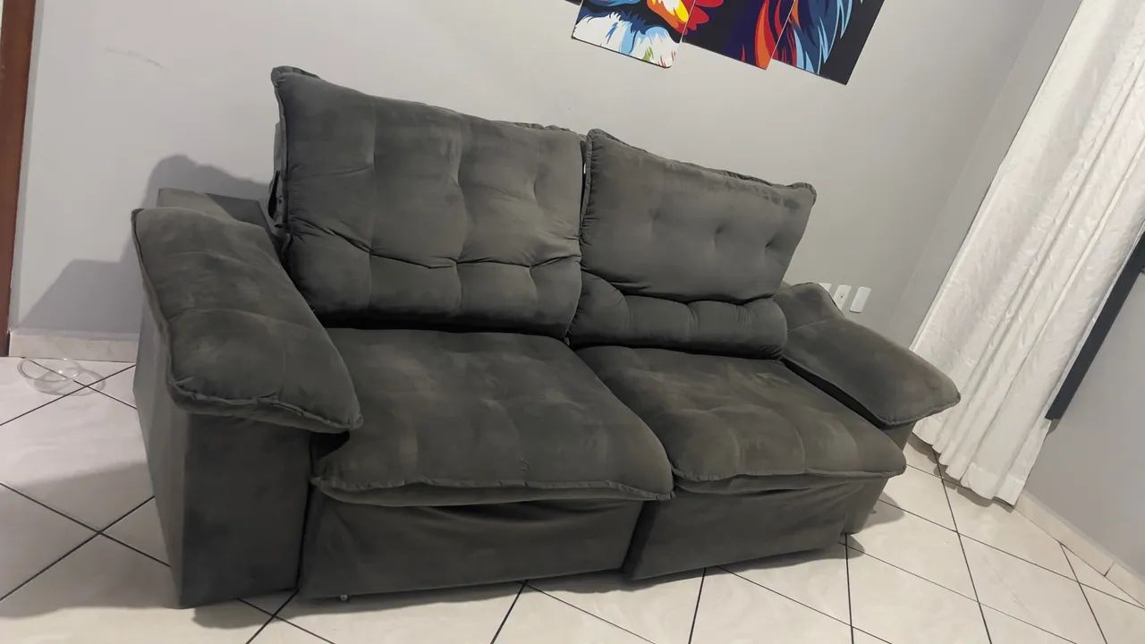 Sofá retrátil com espuma d33