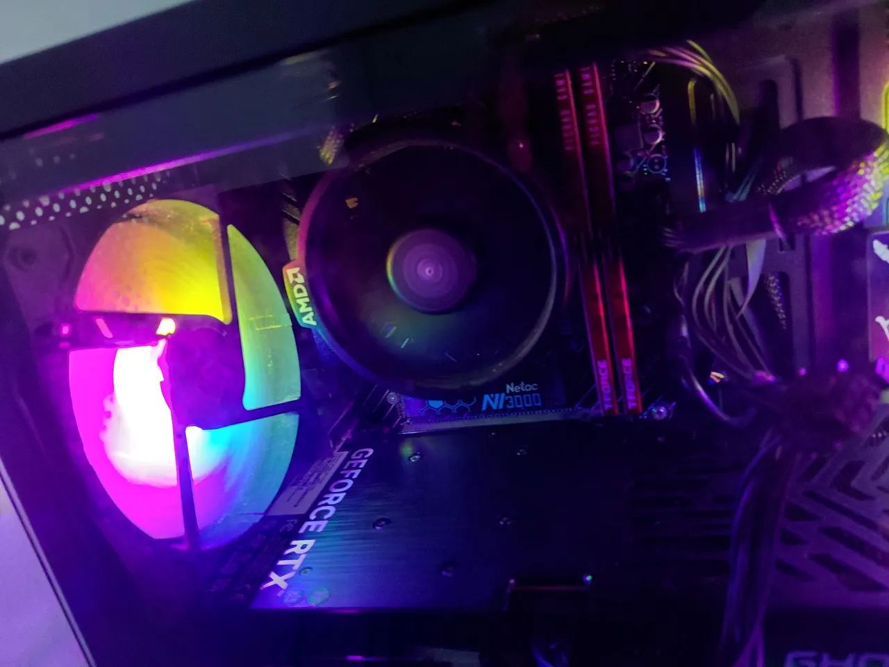 Kit AM4 Processador +placa mãe + ram