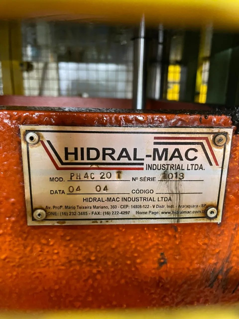 Prensa Hidráulica Hidral-Mac 20T PH4C | FIRE-MAQ - Foto 5