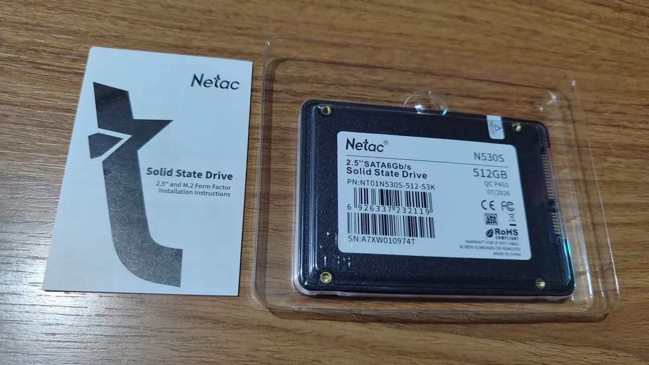 SSD sata Netac 512gb novo. - Foto 4