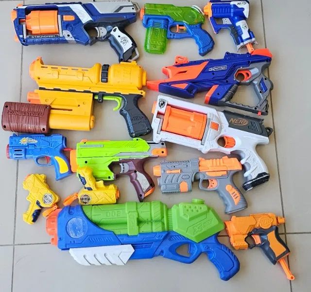Lote de armas nerf e genericas