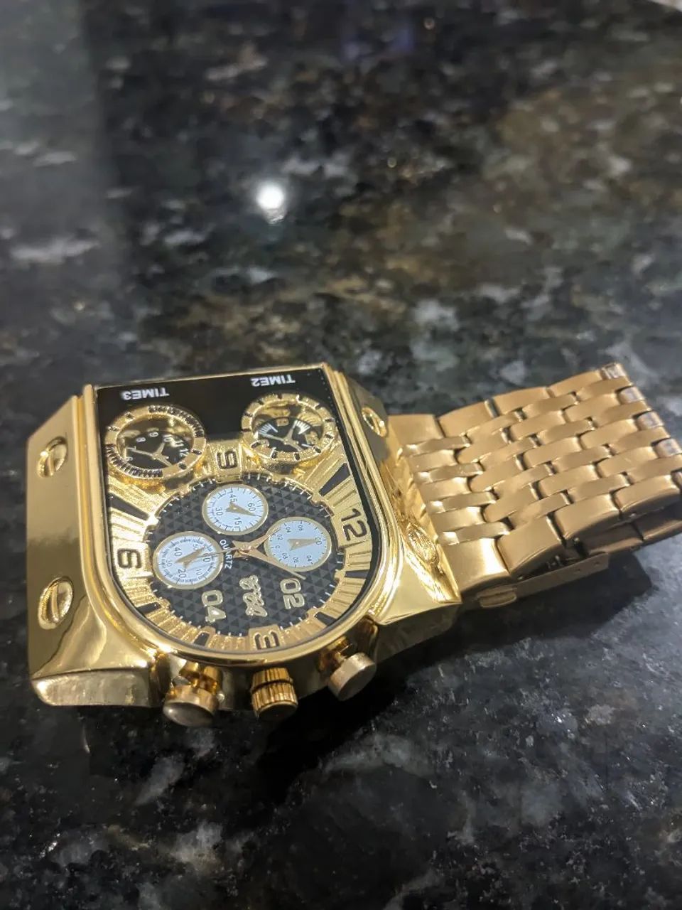 ? RELÓGIO OUSADO GOLD ?MULTIFUNÇÃO E DESIGN IMPONENTE ? - Foto 4