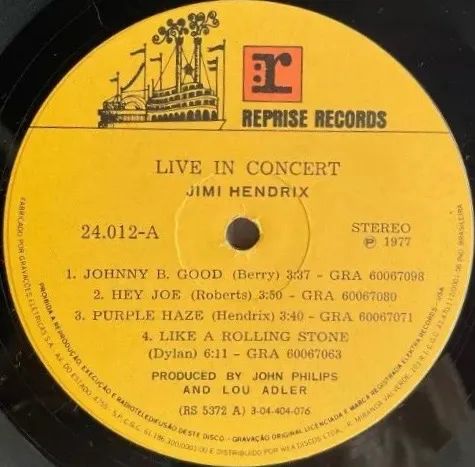 LP Jimi Hendrix - Live in Concert (1973) - Vinil - Foto 3