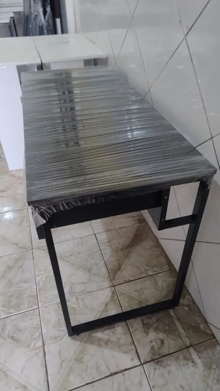 Mesa Industrial Reforçada 1,1m NOVA Multiuso para Computador Notebook Estudo Escritório - Foto 3