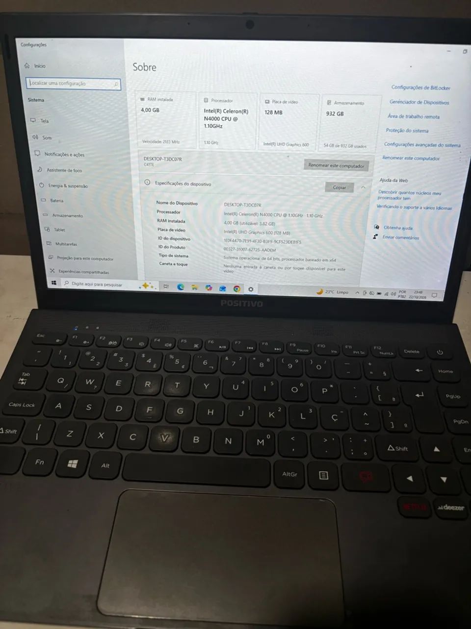 Notebook Intel Celeron N400 - Foto 3