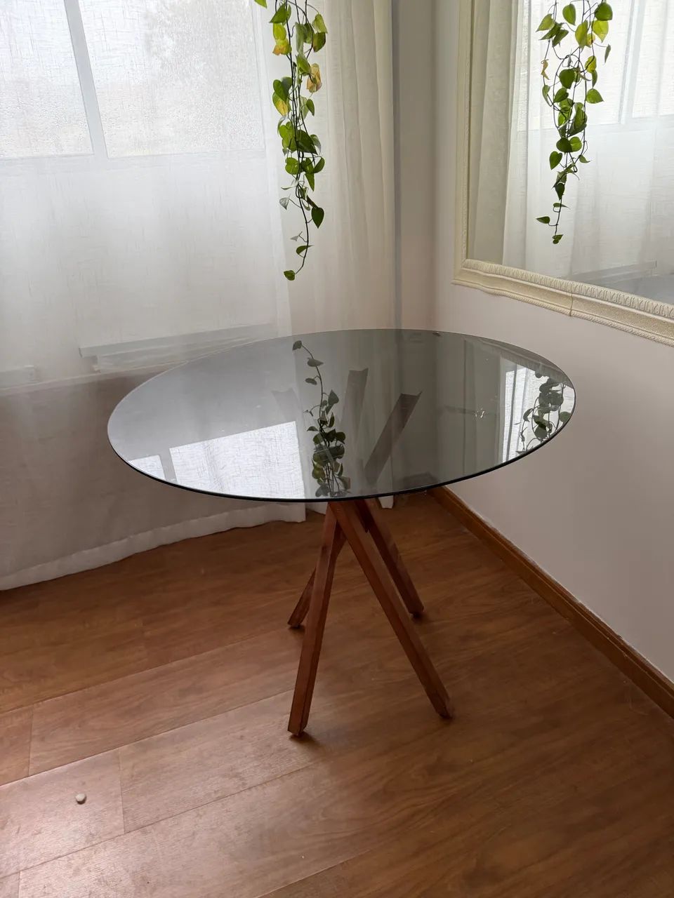 Mesa de vidro temperado fume - Foto 5