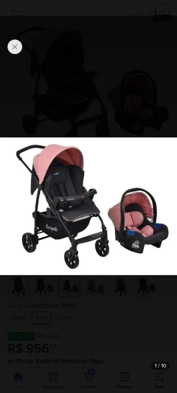 Bebê conforto e carrinho de bebê!