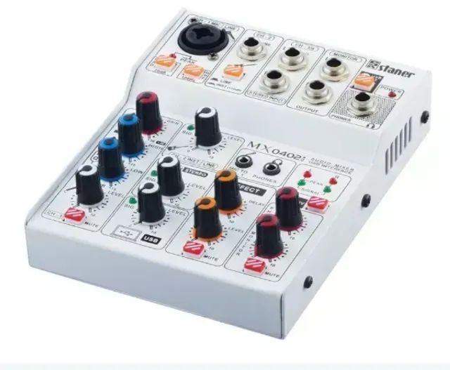Mesa De Som Staner Mx0402i Interface De Áudio Usb