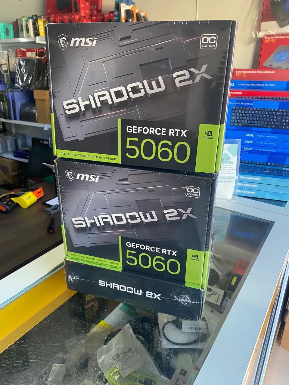 PLACA DE VIDEO MSI GEFORCE RTX 5060 SHADOW 2X OC 8GB GDDR7 912-V537-038  - Foto 2
