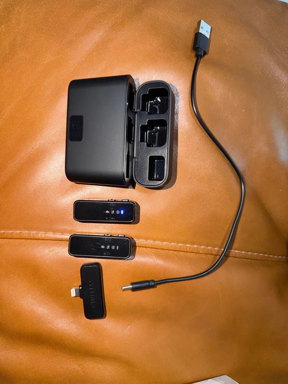 Microfone Digital Duplo Lightning Iphone Ipad Wireless - Foto 2