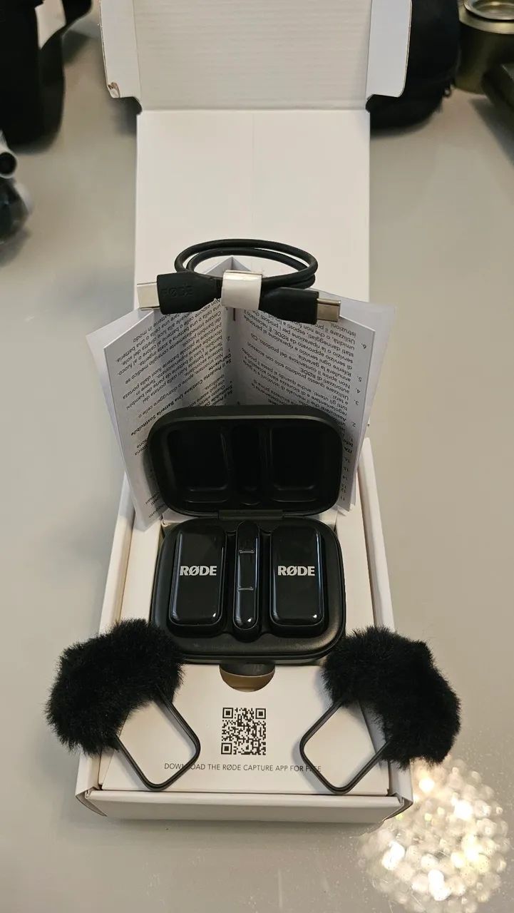 Microfone Rode Micro, wireless lapela novo na Caixa com clipe, Imã e acessorios!
