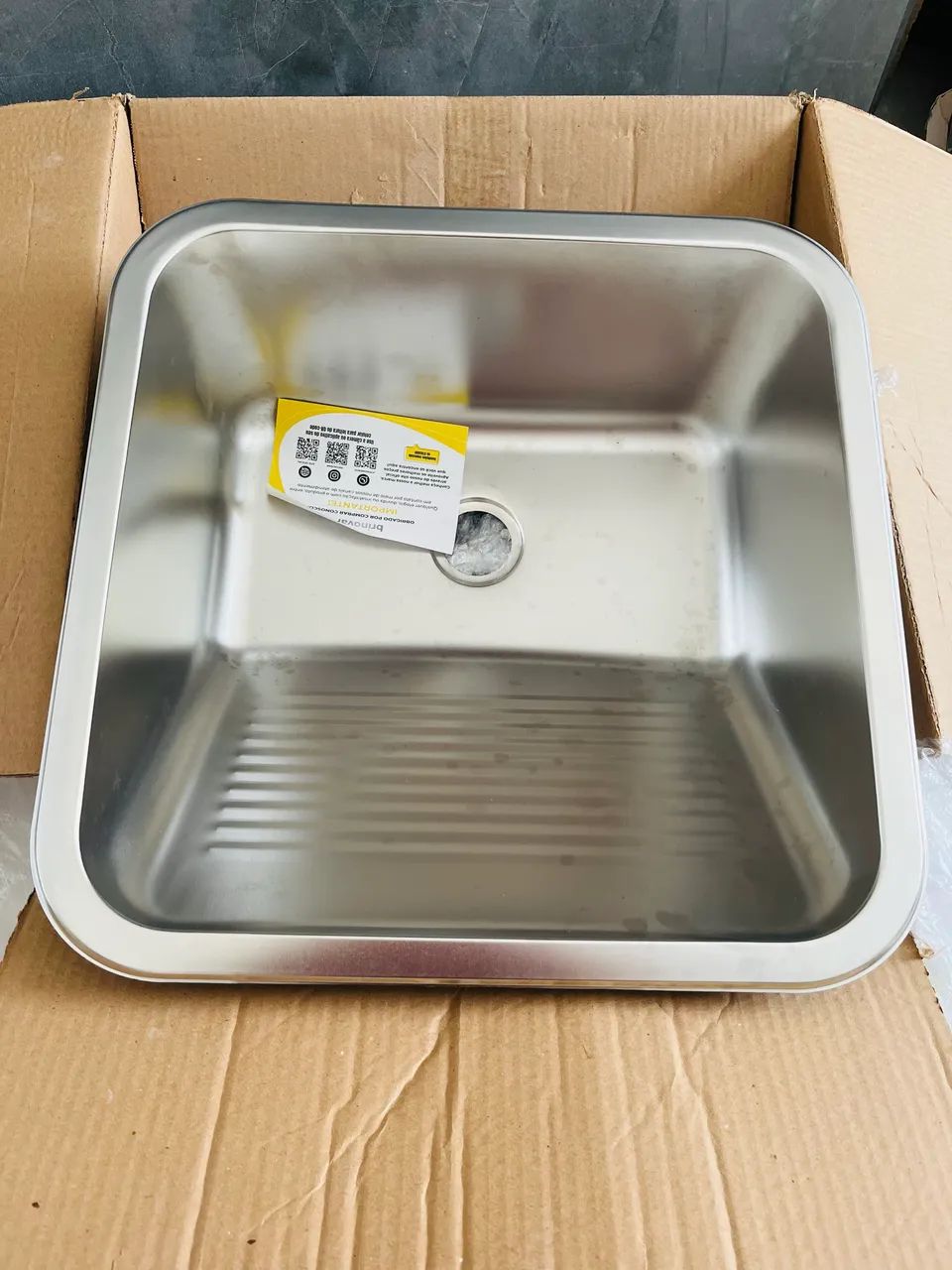 Brushed Stainless Steel Sink 45x45