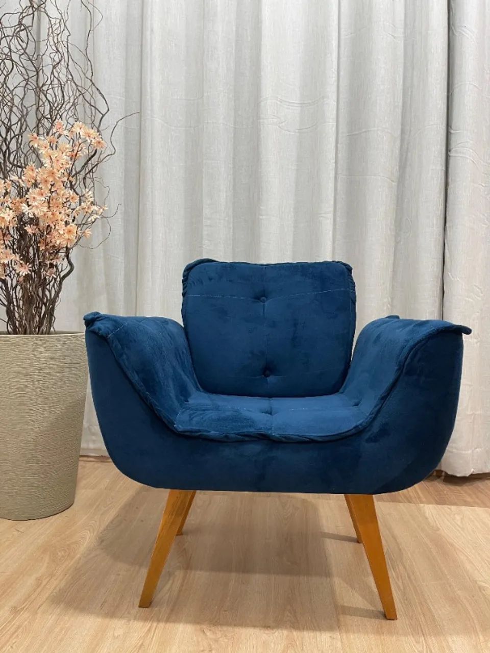 Poltrona Decorativa Confortável 1 Lugar Rebeca - Foto 4