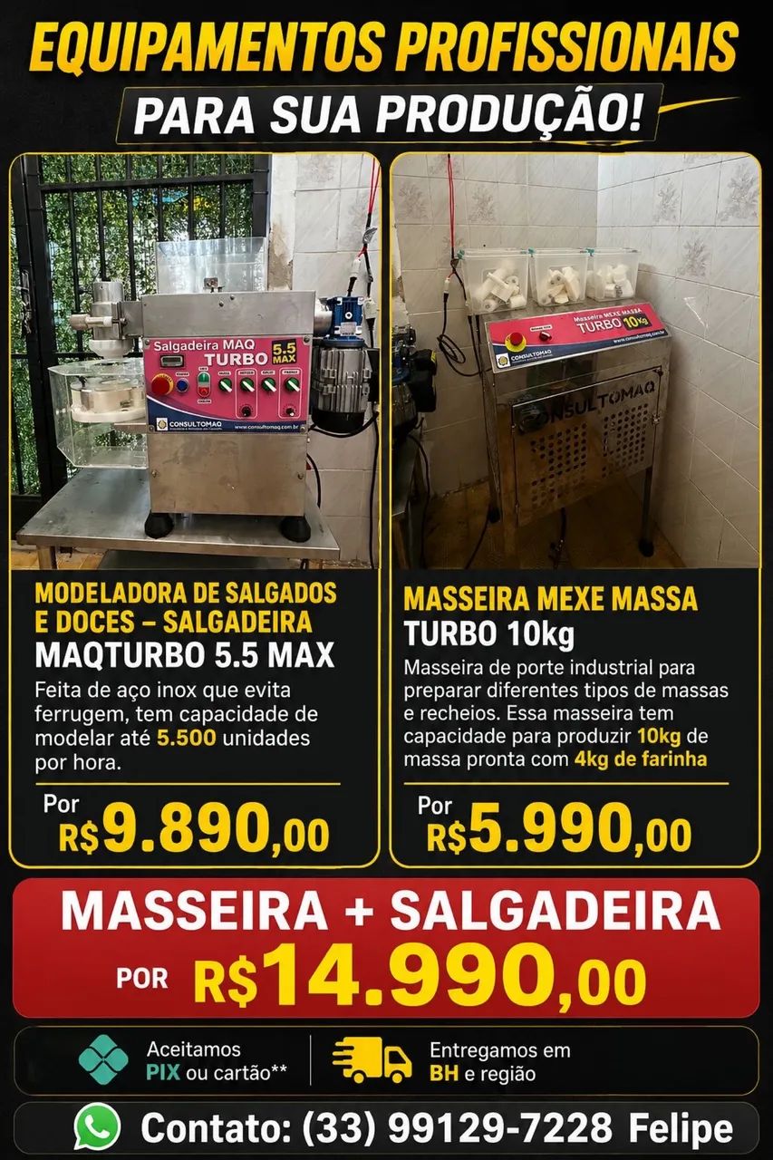 MODELADORA DE SALGADOS - SALGADEIRA