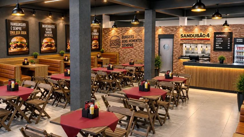 Projetos e montagem de Hamburgueria - Foto 5