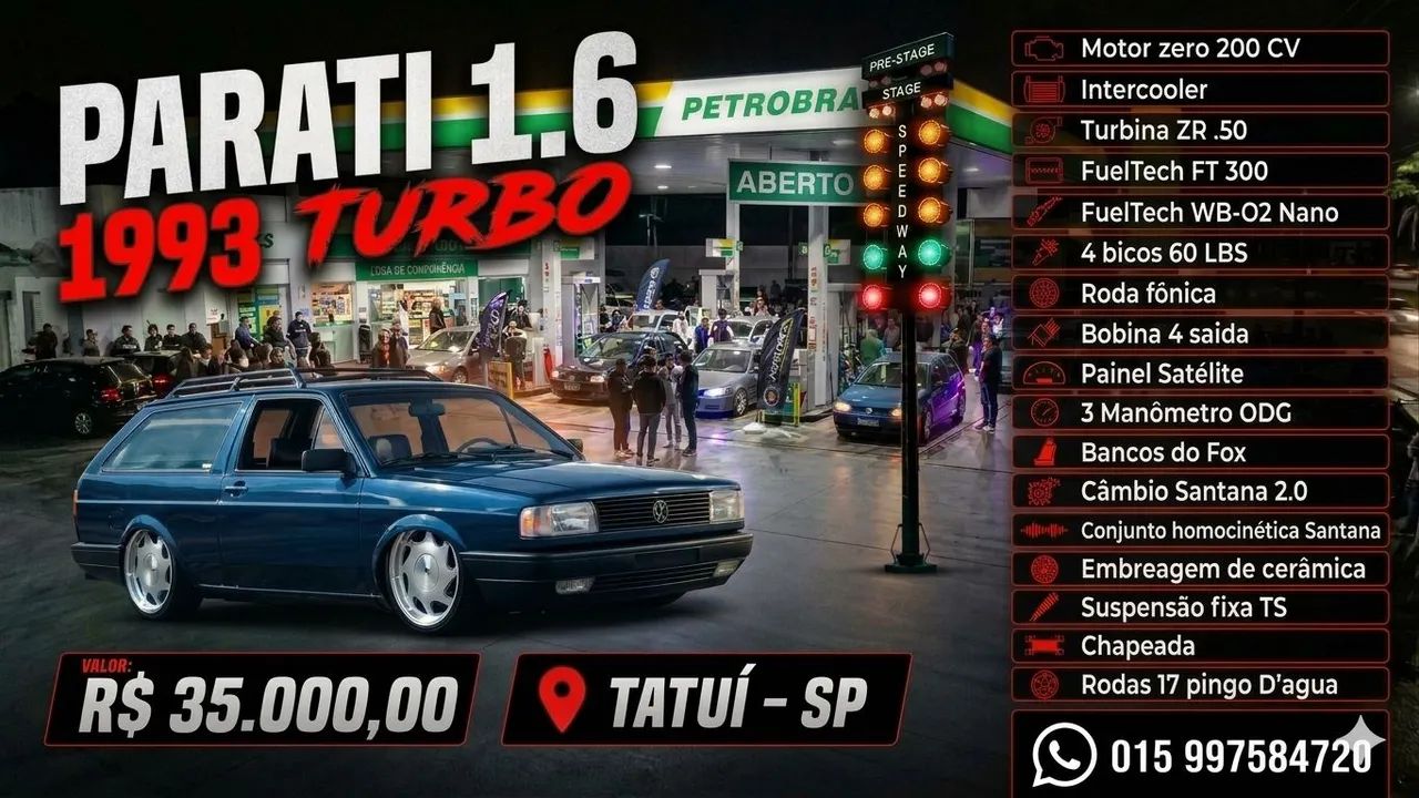 Volkswagen Parati CLI / CL/ Atlanta 1.6 (álcool) 1993