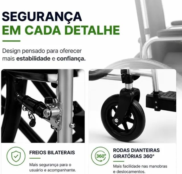 Cadeira de rodas  - Nova Lacrada - Foto 2