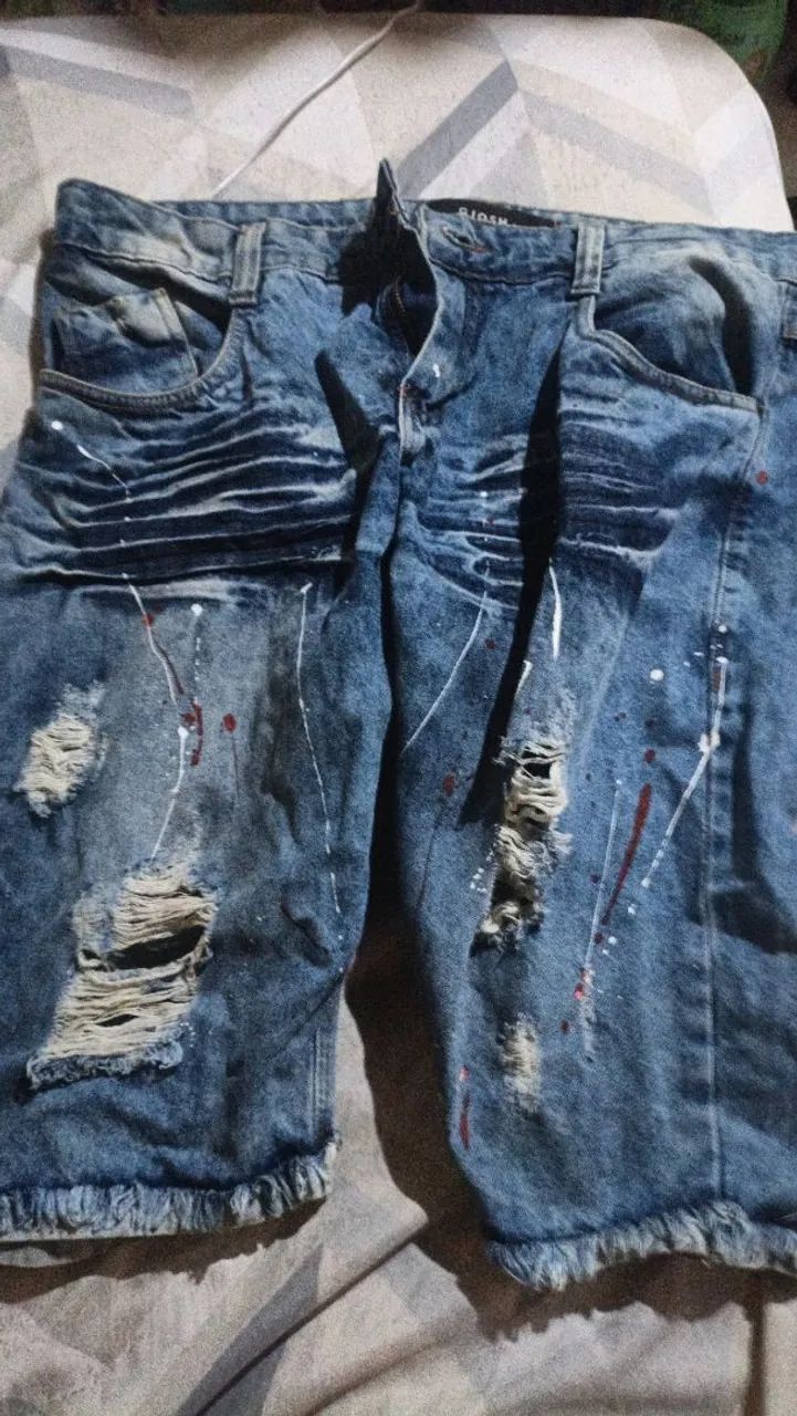 Bermuda Jeans Masculina 