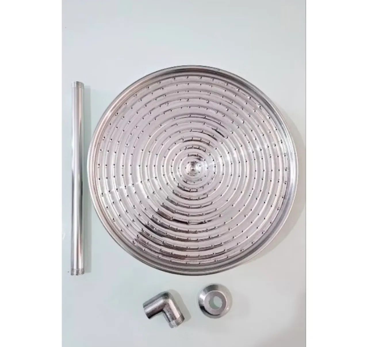 Ducha de Aluminio Para Piscina Chuveirao Grande 15 Polegadas Pro Lazer - Foto 2