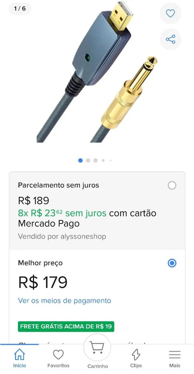 Interface de áudio via cabo USB P10 - Foto 2