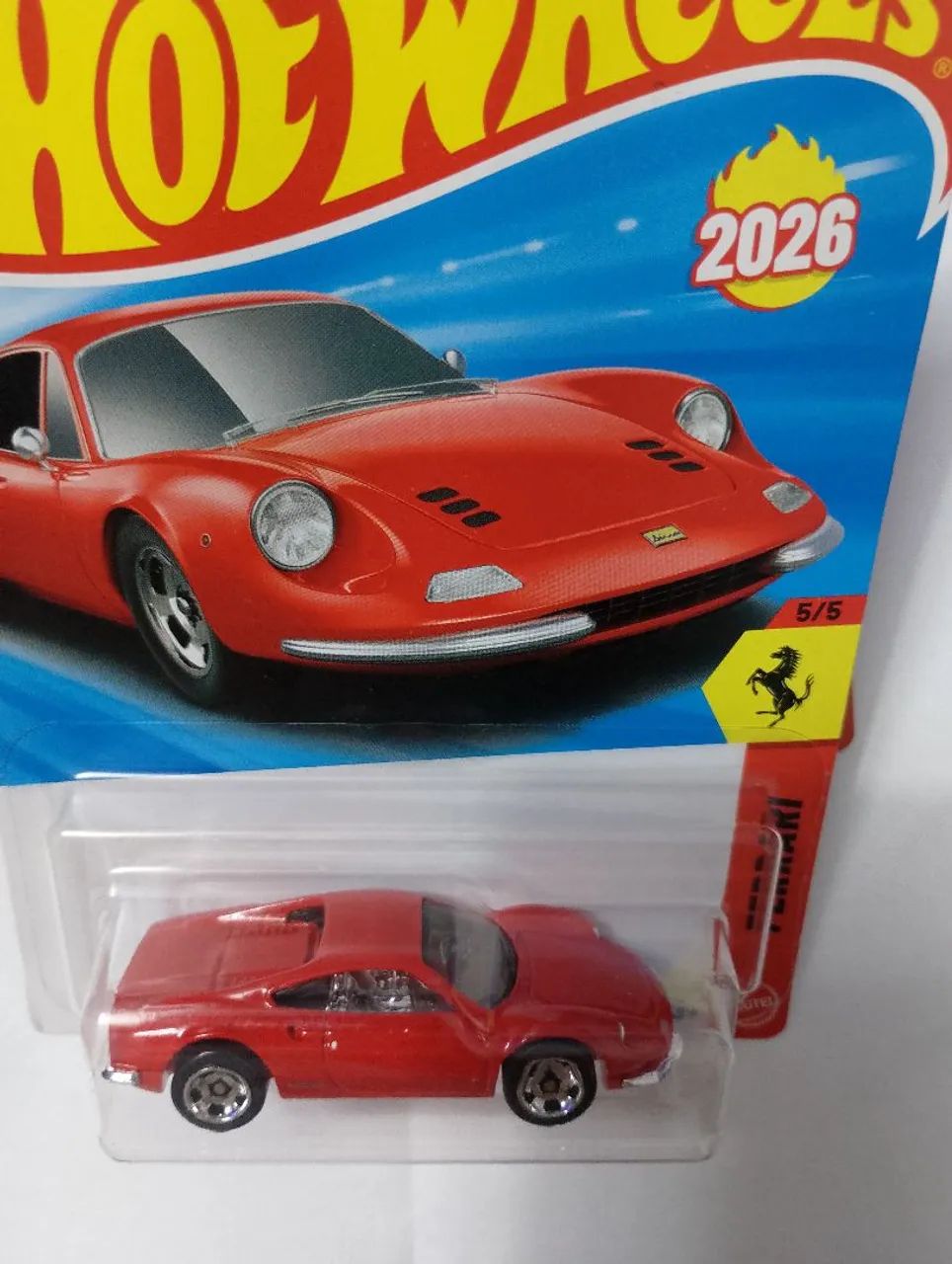 Miniatura HOT WHEELS FERRARI DINO 206 GT - Escala 1:64