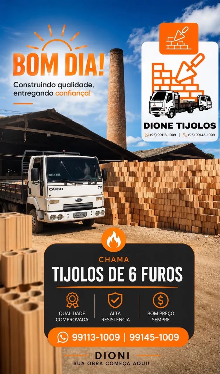 TIJOLO DE 6 FUROS