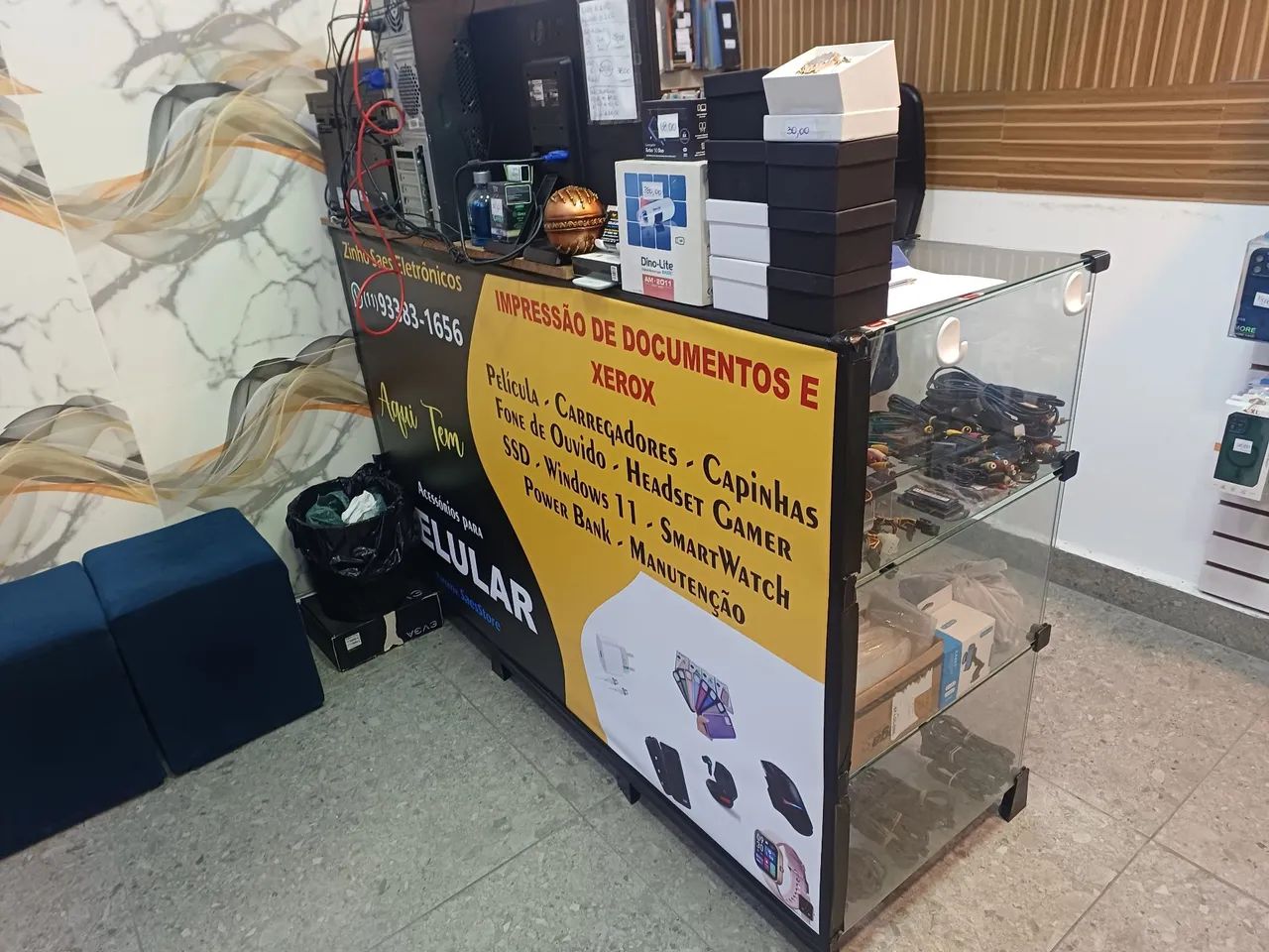 Balcao de vidro com repositor - Foto 5